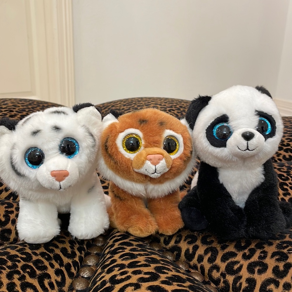 Forest mammals beanie boo set